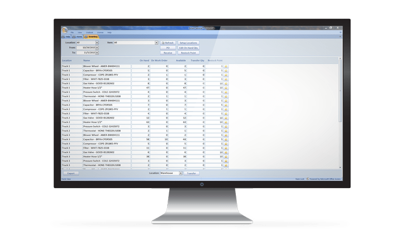 field service inventory software